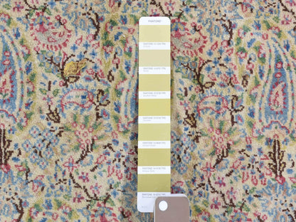 Ivory 10'0" x 13'0" Antique Hand knotted Wool Rug - Sku: O066998