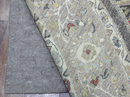 Grey 9'9" x 9'10" Oushak And Peshawar Hand knotted Wool Rug - Sku: O067183