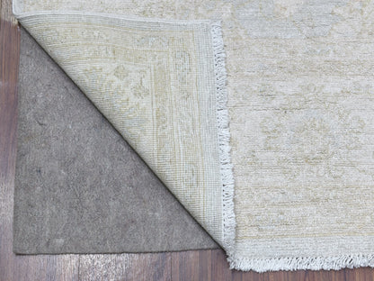 Grey 6'0" x 8'10" Oushak And Peshawar Hand knotted Wool Rug - Sku: O067375