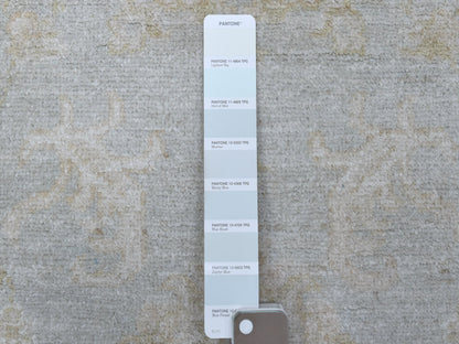 Grey 6'0" x 8'10" Oushak And Peshawar Hand knotted Wool Rug - Sku: O067375