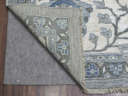 Mahal Oushak hand-knotted wool rug in Gray & Ivory, 12' x 17'8" — SKU O067383 (view 5)