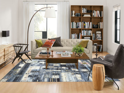 Grey 5'10" x 9'0" Tribal & Geometric Hand knotted Wool Rug - Sku: O067518
