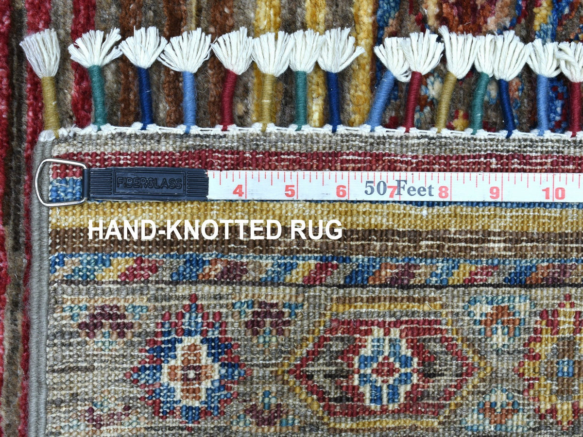 Kazak Kazak hand-knotted wool rug in Brown, 3'5" x 4'10" — SKU O067540 (view 6)