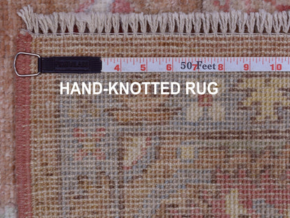 Brown 6'1" x 8'10" Oushak / Peshawar Hand knotted Wool Rug - Sku: O067947