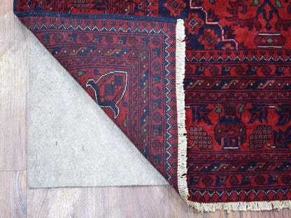 Red 5'8" x 7'7" Tribal Hand knotted Wool Rug - Sku: O067952
