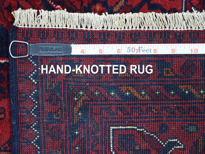 Red 5'8" x 7'7" Tribal Hand knotted Wool Rug - Sku: O067952