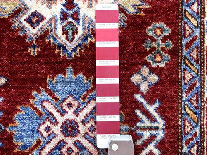 Red 2'7" x 8'10" Tribal Hand knotted Wool Rug - Sku: O068029