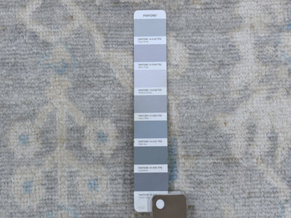 Oushak Oushak hand-knotted wool rug in Gray & Ivory, 6' x 9'2" — SKU O068142 (view 4)