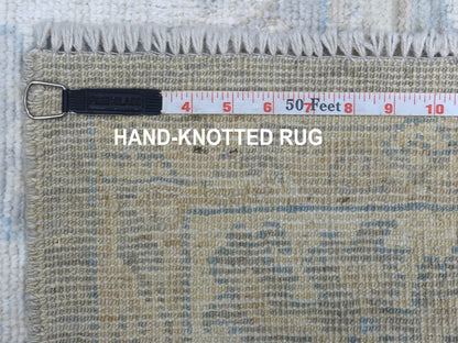 Grey 6'0" x 9'2" Oushak And Peshawar Hand knotted Wool Rug - Sku: O068142