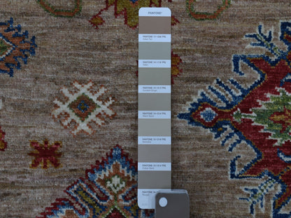 Kazak Kazak hand-knotted wool rug in Beige, 9' x 11'9" — SKU O068154 (view 7)