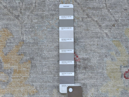 Oushak Oushak hand-knotted wool runner in Gray & Light Gray, 3' x 13'5" — SKU O068396 (view 3)