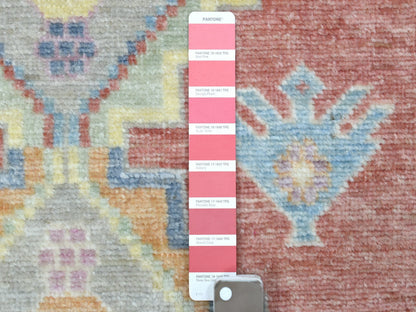 Red 2'10" x 9'6" Oushak / Peshawar Hand knotted Wool Rug - Sku: O068985
