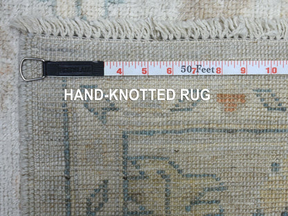 Grey 6'0" x 8'9" Oushak And Peshawar Hand knotted Wool Rug - Sku: O069036