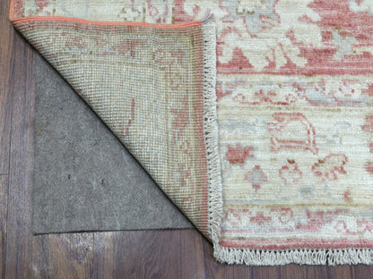 Pink 6'2" x 9'0" Oushak / Peshawar Hand knotted Wool Rug - Sku: O069412