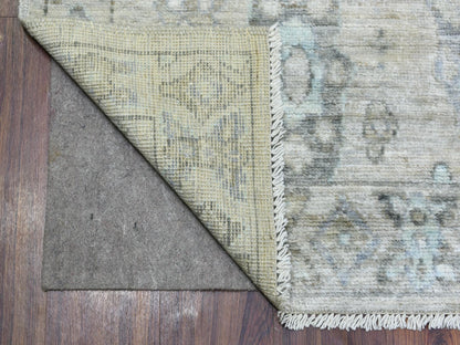 Beige 6'3" x 9'0" Oushak And Peshawar Hand knotted Wool Rug - Sku: O069528