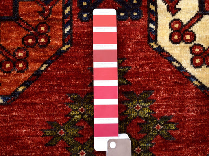 Tribal hand-knotted wool rug in Red, 10' x 13'9", SKU O069531 (view 7)