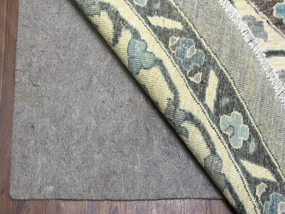Grey 11'7" x 11'8" Oushak And Peshawar Hand knotted Wool Rug - Sku: O069652