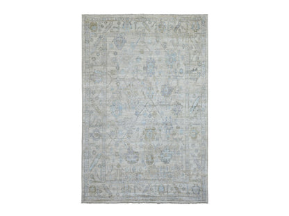 Oushak Oushak hand-knotted wool rug in Beige, 6' x 9'1" — SKU O069684