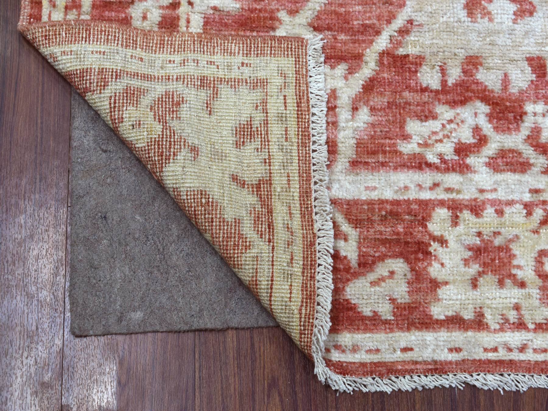 Oushak Oushak hand-knotted wool rug in Red & Rich Red, 4' x 6'1" — SKU O069725 (view 2)