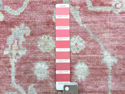 Red 2'9" x 11'6" Oushak / Peshawar Hand knotted Wool Rug - Sku: O069854