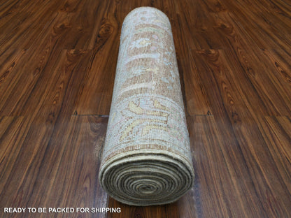 Oushak Oushak hand-knotted wool runner in Brown & Gray, 2'7" x 17'2" — SKU O069861 (view 4)