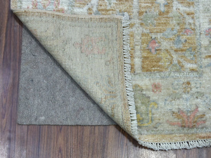 Oushak Oushak hand-knotted wool runner in Brown & Gray, 2'9" x 19'5" — SKU O069877 (view 2)