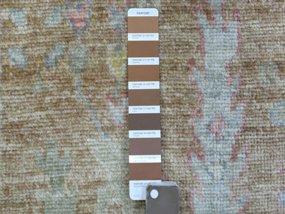 Oushak Oushak hand-knotted wool runner in Brown & Gray, 2'9" x 19'5" — SKU O069877 (view 3)