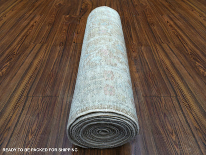 Oushak Oushak hand-knotted wool runner in Brown & Gray, 2'9" x 19'5" — SKU O069877 (view 4)