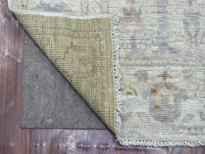 Oushak Oushak hand-knotted wool runner in Beige & Silver, 2'8" x 11'9" — SKU O069893 (view 2)