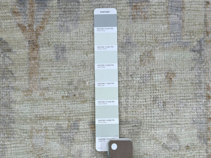 Oushak Oushak hand-knotted wool runner in Beige & Silver, 2'8" x 11'9" — SKU O069893 (view 3)