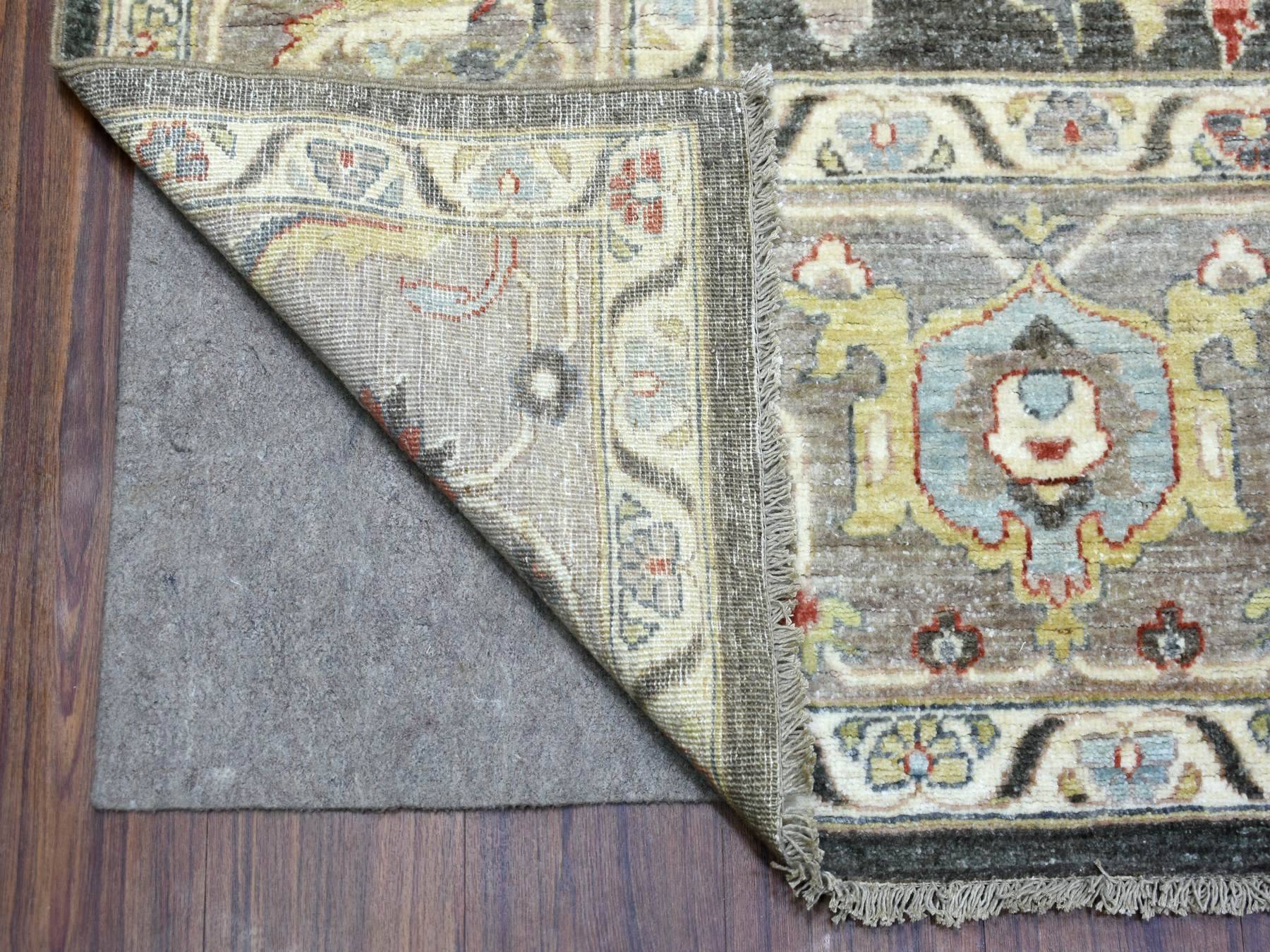 Heriz Oushak hand-knotted wool rug in Black & Gray, 9'3" x 11'9" — SKU O069938 (view 4)