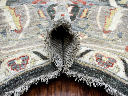 Heriz Oushak hand-knotted wool rug in Black & Gray, 9'3" x 11'9" — SKU O069938 (view 5)