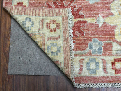 Red 11'7" x 14'6" Oushak / Peshawar Hand knotted Wool Rug - Sku: O070194