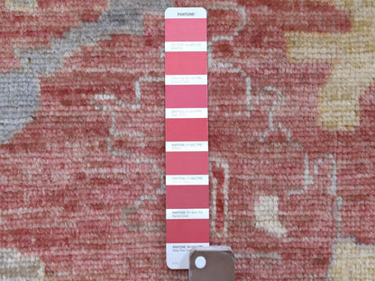 Red 11'7" x 14'6" Oushak / Peshawar Hand knotted Wool Rug - Sku: O070194