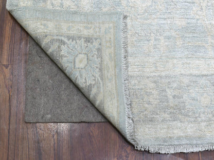 Grey 6'0" x 8'9" Oushak And Peshawar Hand knotted Wool Rug - Sku: O070253