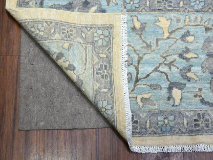 Ivory 9'0" x 11'10" Oushak And Peshawar Hand knotted Wool Rug - Sku: O070317