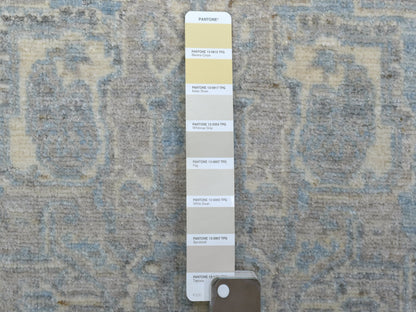 Peshawar Oushak hand-knotted wool rug in Beige, 4' x 5'3" — SKU O070383 (view 3)