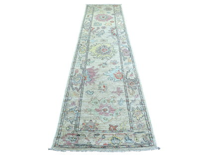 Oushak Oushak hand-knotted wool runner in Beige, 2'10" x 12'3" — SKU O070494