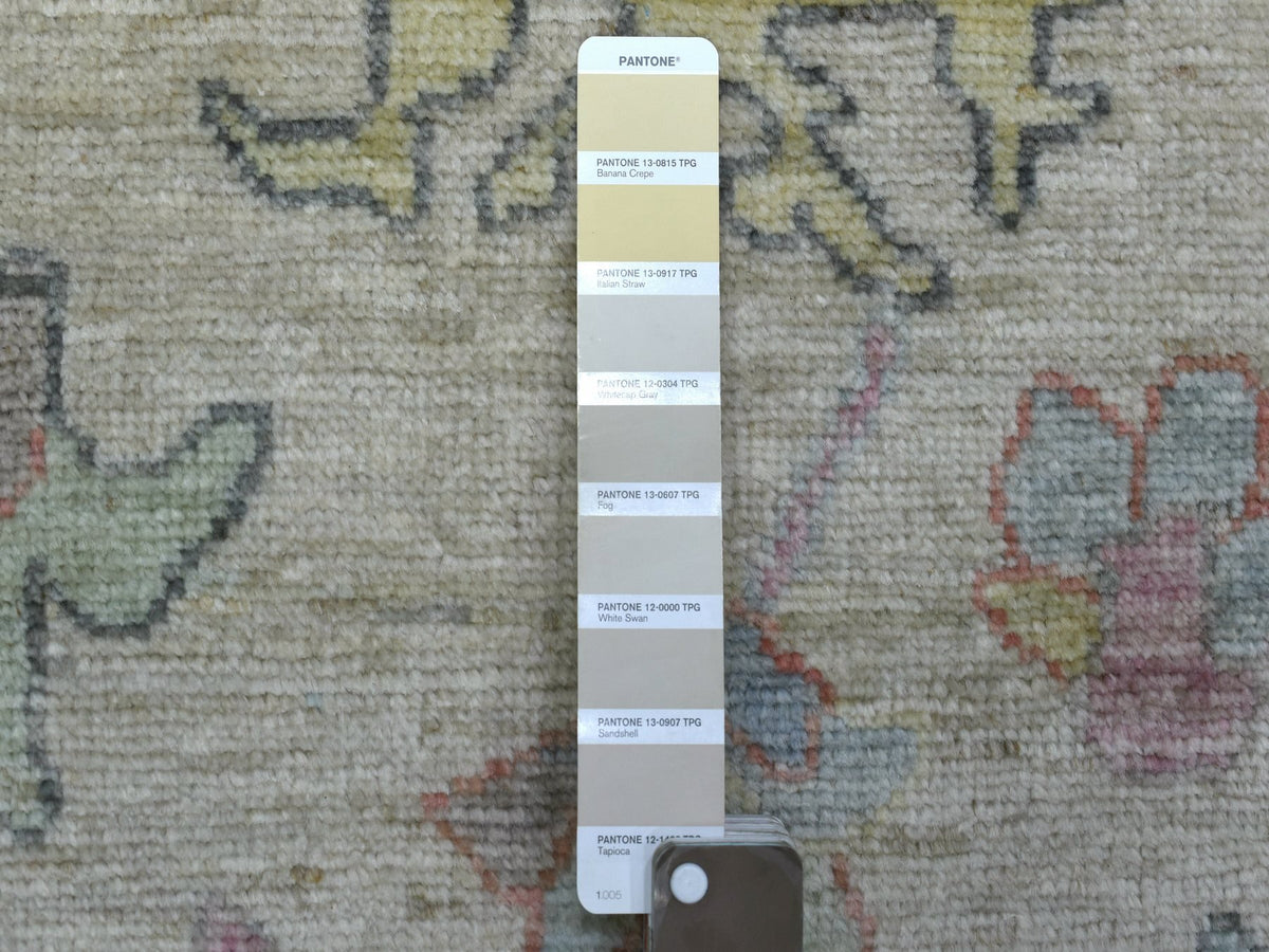 Oushak Oushak hand-knotted wool runner in Beige, 2'10" x 12'3" — SKU O070494 (view 3)