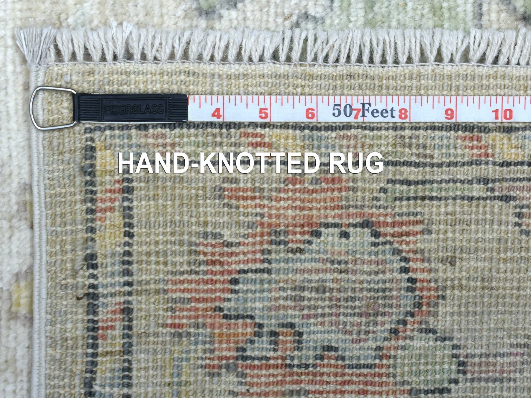 Oushak Oushak hand-knotted wool runner in Beige, 2'10" x 12'3" — SKU O070494 (view 6)