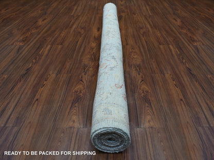 Oushak Oushak hand-knotted wool rug in Blue & Light Blue, 6'2" x 9'5" — SKU O070516 (view 5)