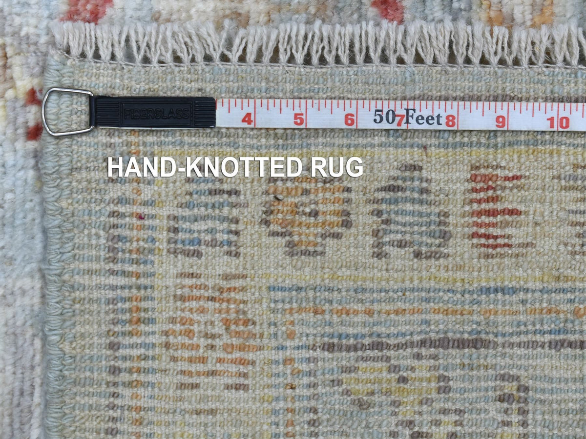 Oushak Oushak hand-knotted wool rug in Blue & Light Blue, 6'2" x 9'5" — SKU O070516 (view 7)