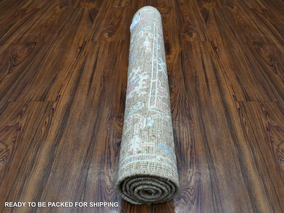 Oushak Oushak hand-knotted wool rug in Brown & Almond Brown, 3'1" x 5' — SKU O070544 (view 4)