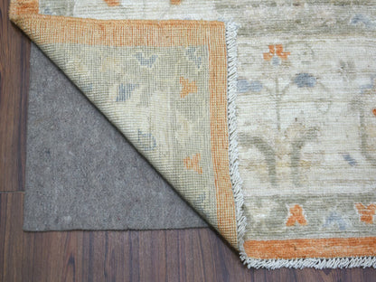 Orange 7'10" x 10'2" Oushak / Peshawar Hand knotted Wool Rug - Sku: O070575