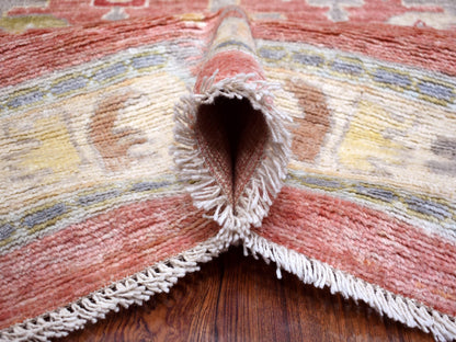 Red 12'0" x 16'0" Oushak / Peshawar Hand knotted Wool Rug - Sku: O070751