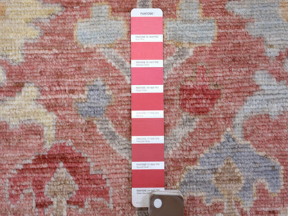 Red 12'0" x 16'0" Oushak / Peshawar Hand knotted Wool Rug - Sku: O070751