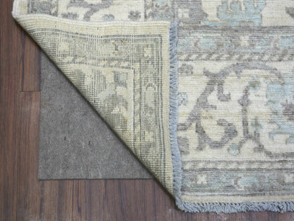 Ivory 8'1" x 10'0" Oushak And Peshawar Hand knotted Wool Rug - Sku: O070860