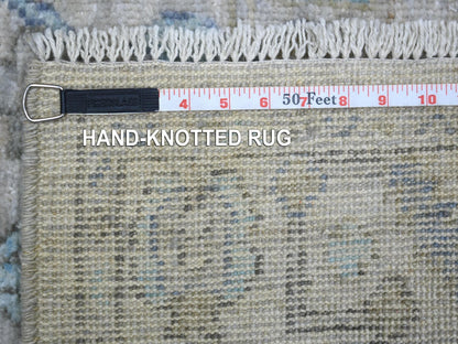Oushak Oushak hand-knotted wool runner in Gray, 2'9" x 15'1" — SKU O070892 (view 6)