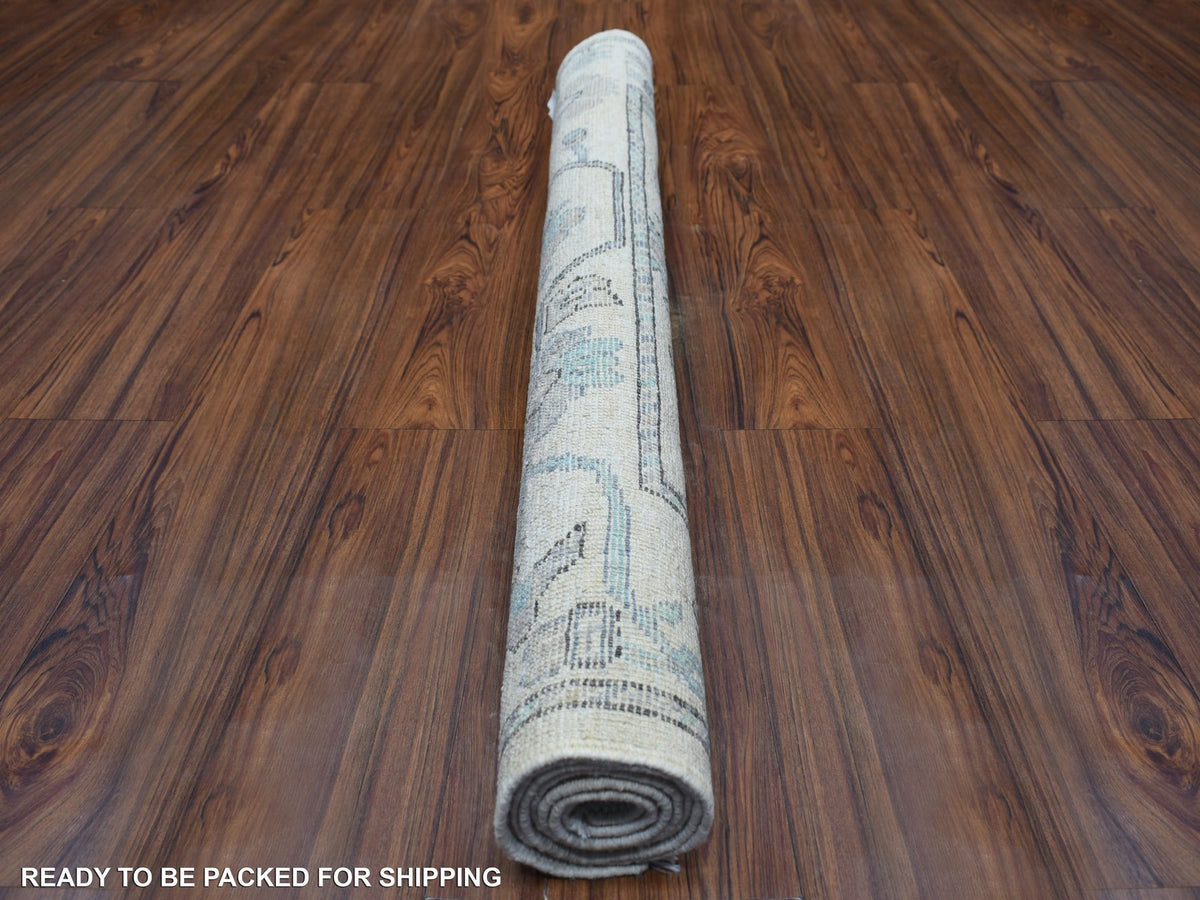 Oushak Oushak hand-knotted wool rug in Gray, 4'1" x 5'10" — SKU O071464 (view 4)