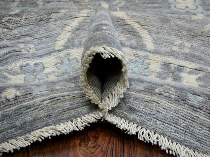 Oushak Oushak hand-knotted wool rug in Gray, 12' x 15'2" — SKU O071479 (view 5)